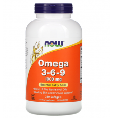 NOW OMEGA 3-6-9 1000 мг 250 капсул