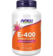 NOW E-400 with Mixed Tocopherols 250 капсул
