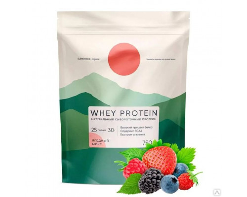Сывороточный протеин Elementica Organic Whey Protein 300 г, Ваниль