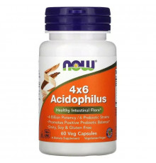 NOW Acidophilus 4x6 Billion 60 капсул