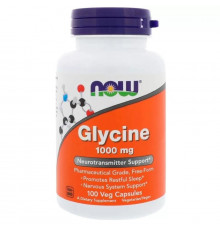 NOW Glycine 1000 мг 100 капсул