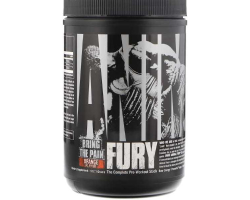 Предтренировочный комплекс Universal Nutrition Animal Fury 512 г, Ice Pop