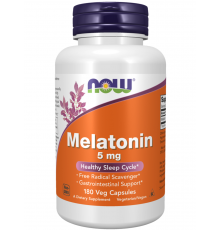 NOW Melatonin 5 мг, 180 капсул