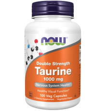 NOW Taurine 1000 мг Double Strength, 100 капсул