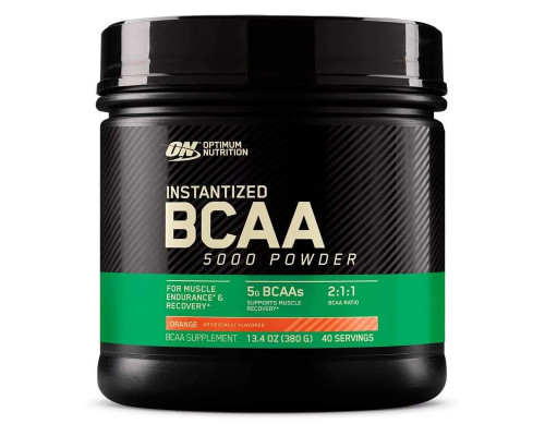 БЦАА Optimum Nutrition BCAA 5000 Powder 380 г, Апельсин