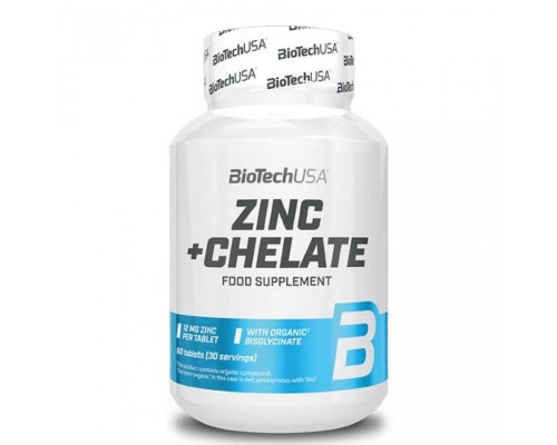 BioTech USA Zinc + Chelate 60 таблеток