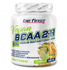 Be First BCAA 2:1:1 Vegan Instantized Powder 200 г, Цитрусовый микс