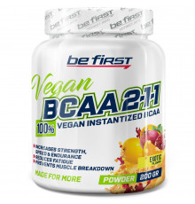 Be First BCAA 2:1:1 Vegan Instantized Powder 200 г, Экзотик