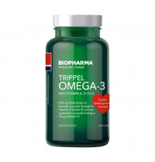 Biopharma Trippel Omega-3 144caps