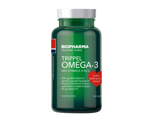 Biopharma Trippel Omega-3 144caps