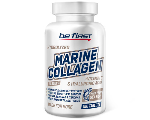 Be First Marine Collagen +Hyaluronic Acid +Vitamin C 120 таблеток