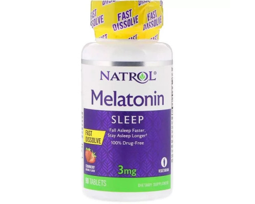 Natrol Melatonin 3 мг Fast Dissolve  90 таблеток