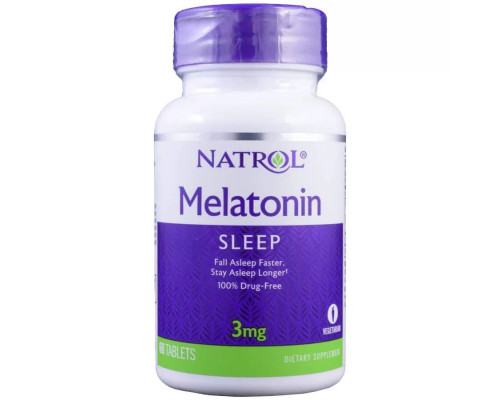 Natrol Melatonin 3 мг 60 таблеток