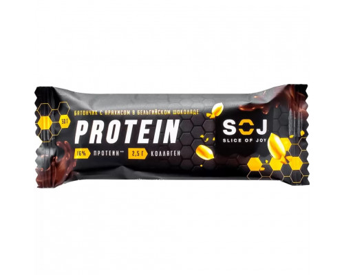 Slice of Joy Protein Bar в молочной шоколаде 50 г (коробка 20 шт.), Кокос