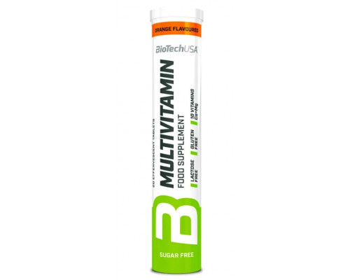 Комплекс витаминов BioTech USA Multivitamin Effervescent 20 таблеток, Апельсин