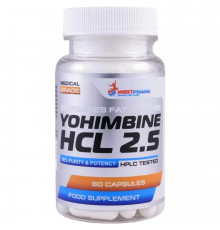 WestPharm Yohimbine HCL 2.5 60 капсул