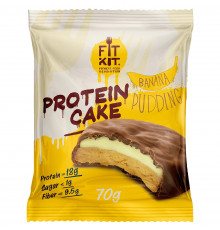 Fit Kit Protein Cake с суфле 70 г, Банановый пудинг