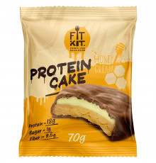 Fit Kit Protein Cake с суфле 70 г, Медовый крем
