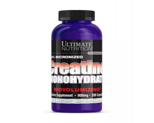 Креатин моногидрат Ultimate Nutrition Creatine Monohydrate Caps 900 мг, 200 капсул