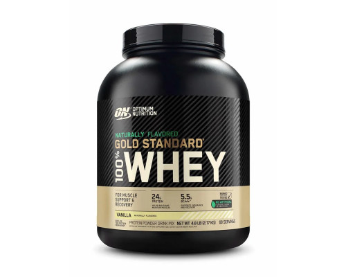 Сывороточный протеин Optimum Nutrition Naturally Flavored Gold Standard 100% Whey 2170 г, Ваниль