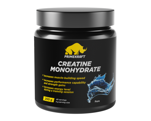 Креатин моногидрат Prime Kraft Creatine Monohydrate 200 г, Цитрус