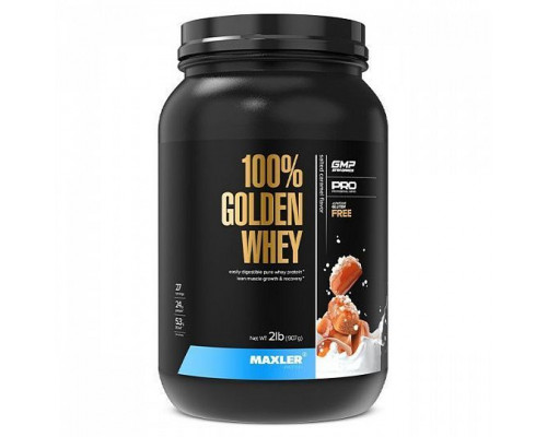 Сывороточный протеин Maxler Golden Whey 907 г, Соленная карамель