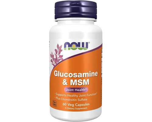 NOW Glucosamine & MSM 60 капсул