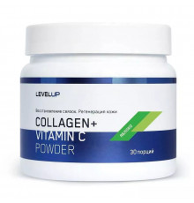 Level Up Collagen +Vit C Powder 150 г, Малина