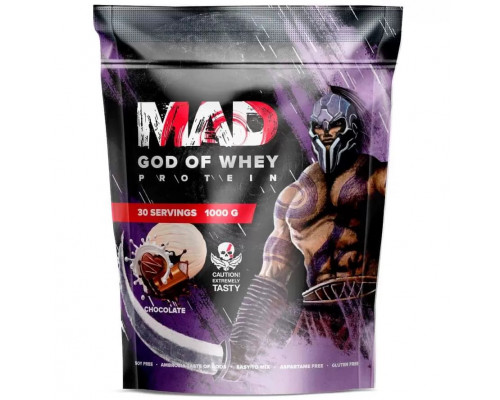 Сывороточный протеин MAD God of Whey 1000 г пакет, Шоколад