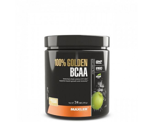 Maxler 100% Golden BCAA 210 г, Яблоко