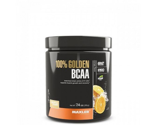 Maxler 100% Golden BCAA 210 г, Апельсин