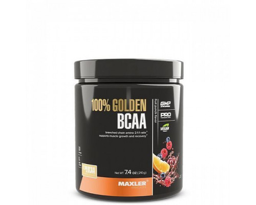 Maxler 100% Golden BCAA 210 г, Фруктовый пунш