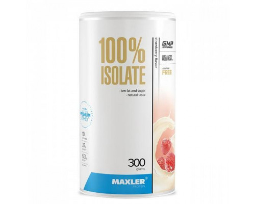Изолят протеина Maxler 100% Isolate 300 г, Клубника