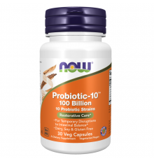 NOW Probiotic-10 100 Billion, 30 капсул