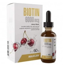 Maxler Biotin 6000 мкг Drops 60 мл, Вишня