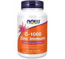 NOW Vitamin C-1000 Zinc Immune, 90 капсул