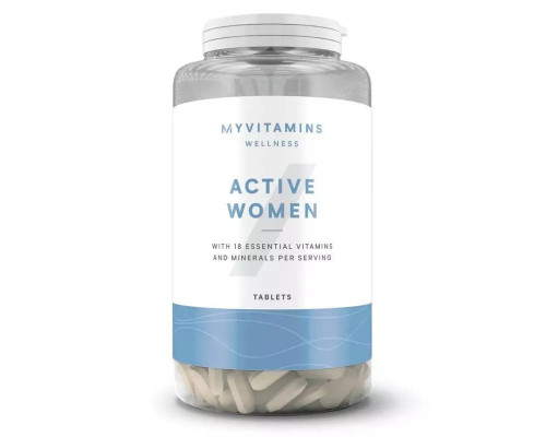 Комплекс витаминов для женщин MyProtein Active Woman,120 таблеток