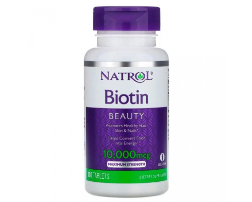 Natrol Biotin 10000 мкг 100 таблеток