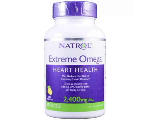 Natrol Extreme Omega 2400 мг 60 капсул