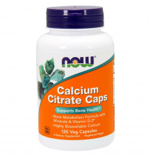 NOW Calcium Citrate Caps 120 капсул