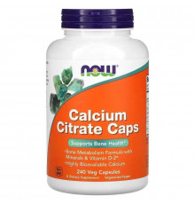 NOW Calcium Citrate 240 капсул