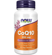 NOW CoQ10 200 мг 60 капсул