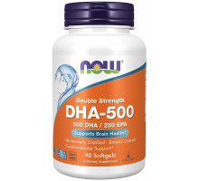 NOW DHA-500 мг Double Strength, 90 капсул