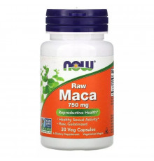 NOW Raw Maca 750 мг 30 капсул