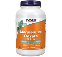 NOW Magnesium Citrate 200 мг 250 таблеток