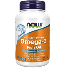 NOW Omega-3 1000 мг, 100 капсул