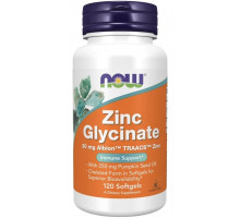 NOW Zinc Glycinate 30 мг 120 капсул