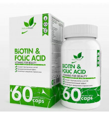 NaturalSupp Biotin + Folic Acid + Оmega 3 60 капсул