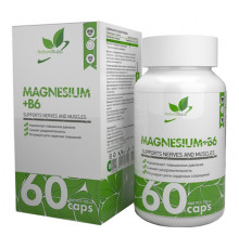 NaturalSupp Magnesium 400 мг + B6 2 мг 60 капсул
