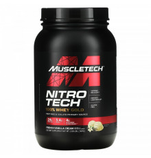 MuscleTech Nitro Tech 100% Whey Gold Isolate 908, French Vanilla
